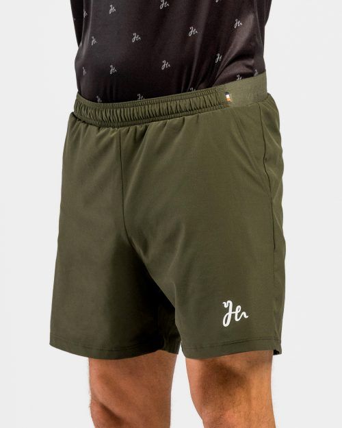 Classic Performance Padel Shorts Militärgrön Sida