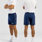 Deco Padel Shorts Blue Style med vit henley