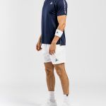 Deco Padel Tee, mörkblå style med vita shorts