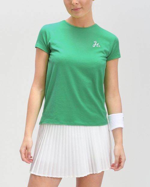 Luna Tee - Dam-tshirt för padel. Mjuk och stretchig i Spring Green.