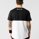 Svart/vit padel t-shirt från Humbleton Padel Ryggen